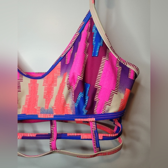 Pink Cut Out Bralette - Picture 2 of 3